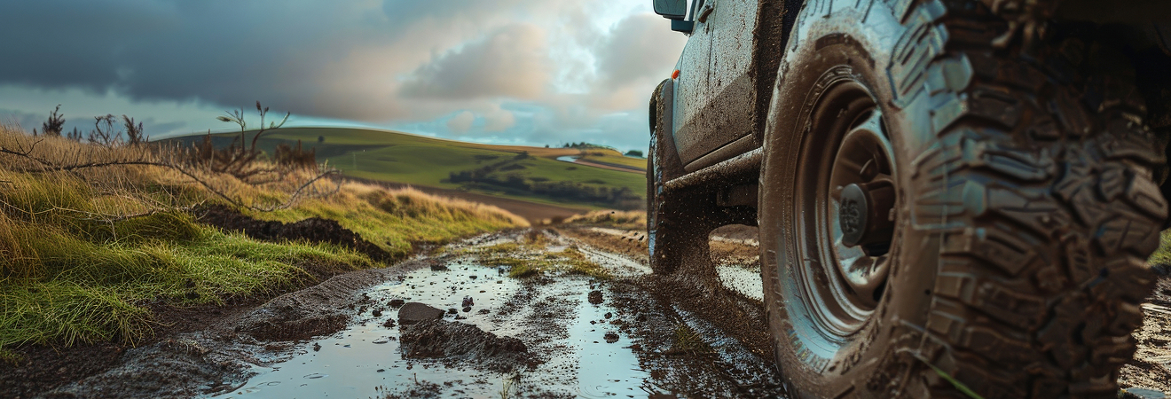 photorealistic view off road car with nature terrain weather conditions photorealistic view off road car with nature terrain weather conditions